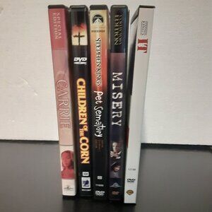 Horror DVD Bundle (Carrie/Children Of The Corn/Pet Sematary/Misery/IT)